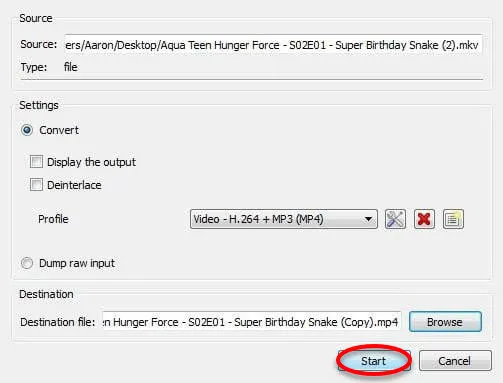 تبدیل فرمت mkv به mp4 با vlc